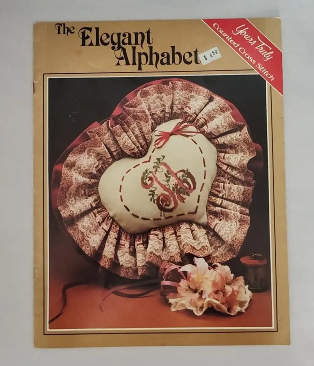 Yours Truly Elegant Alphabet Cross Stitch Pattern A-Z Floral
